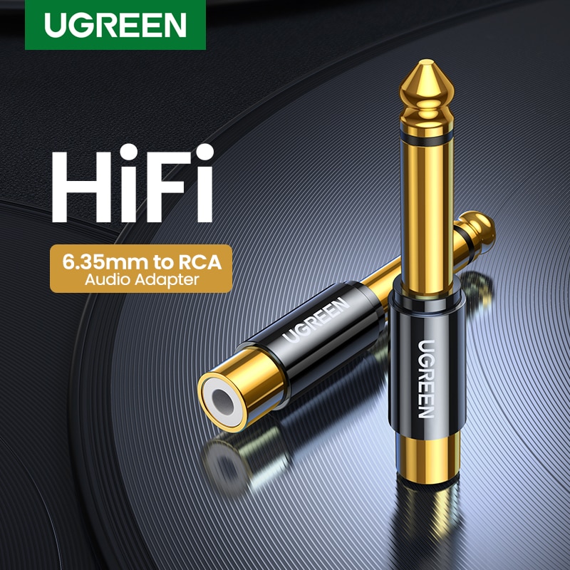 UGREEN-RCA 6.5mm 6.35mm 1/4 , ݵ   ..